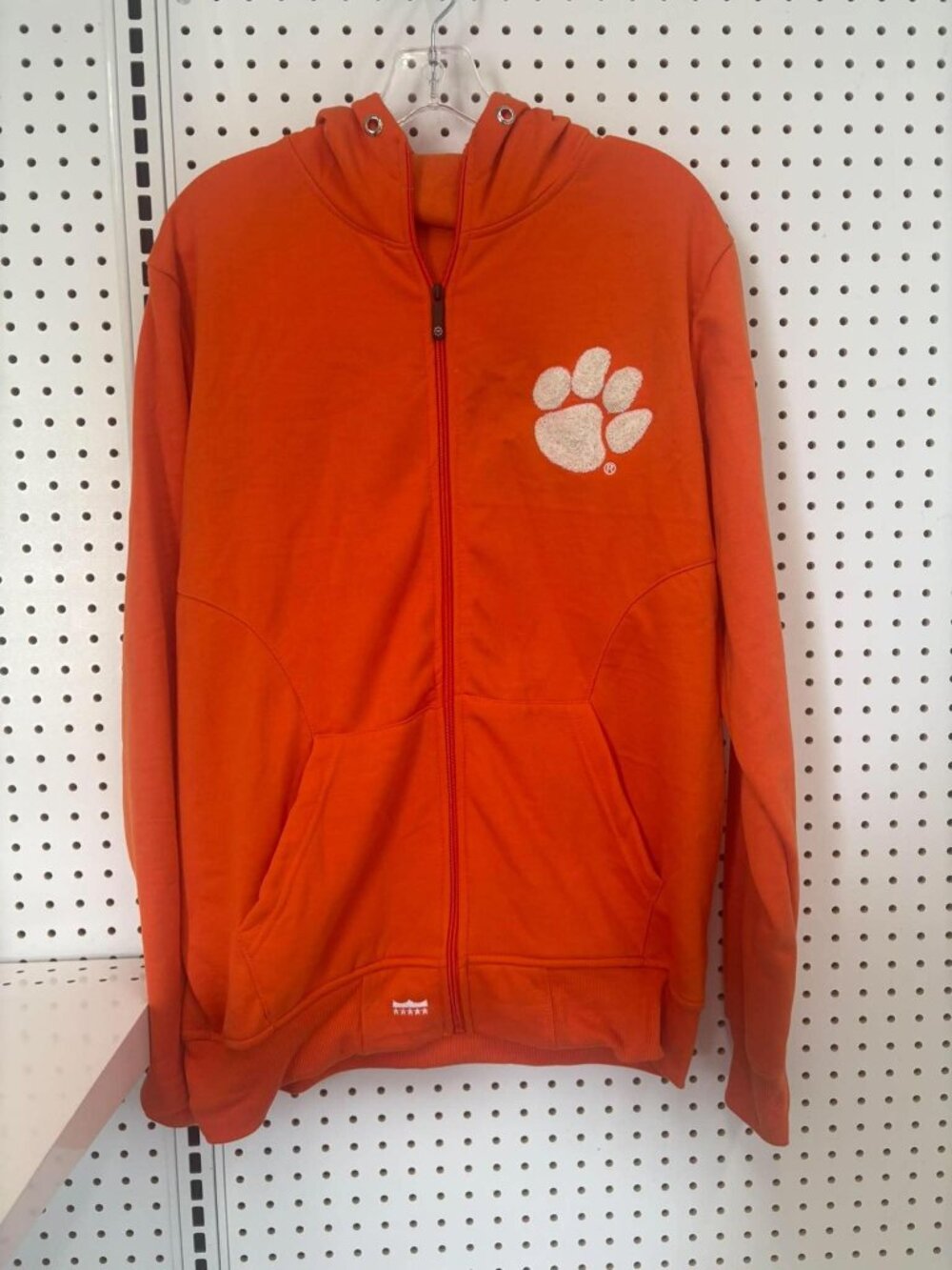 Franchise Club Clemson Tigers Orange Full-Zip Hoodie Sweatshirt With Paw Logo